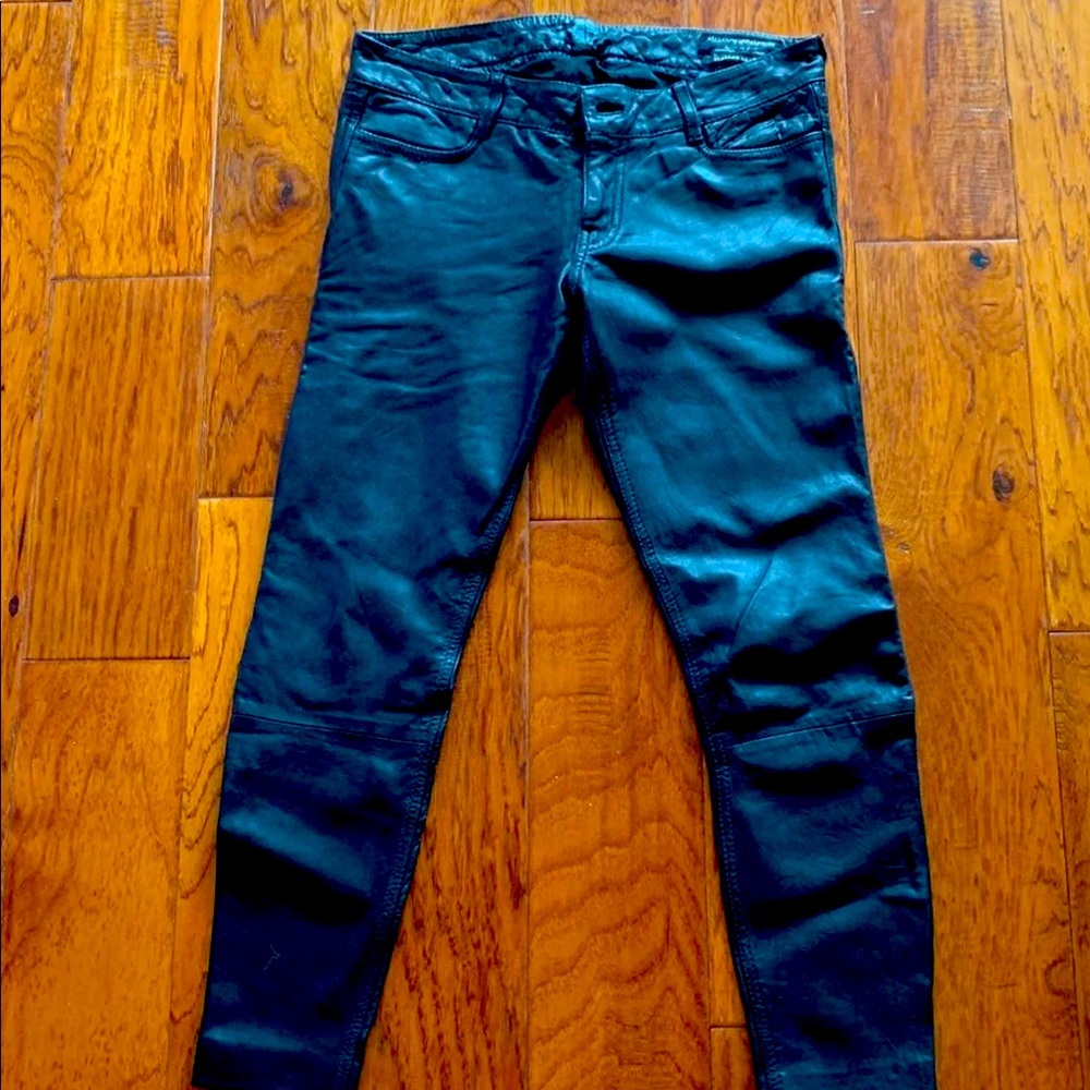 All Saints Leather Pants size 25